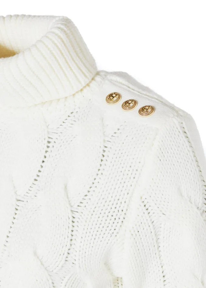 Holland Cooper Lucia Roll Neck Knit Natural Women Knitwear