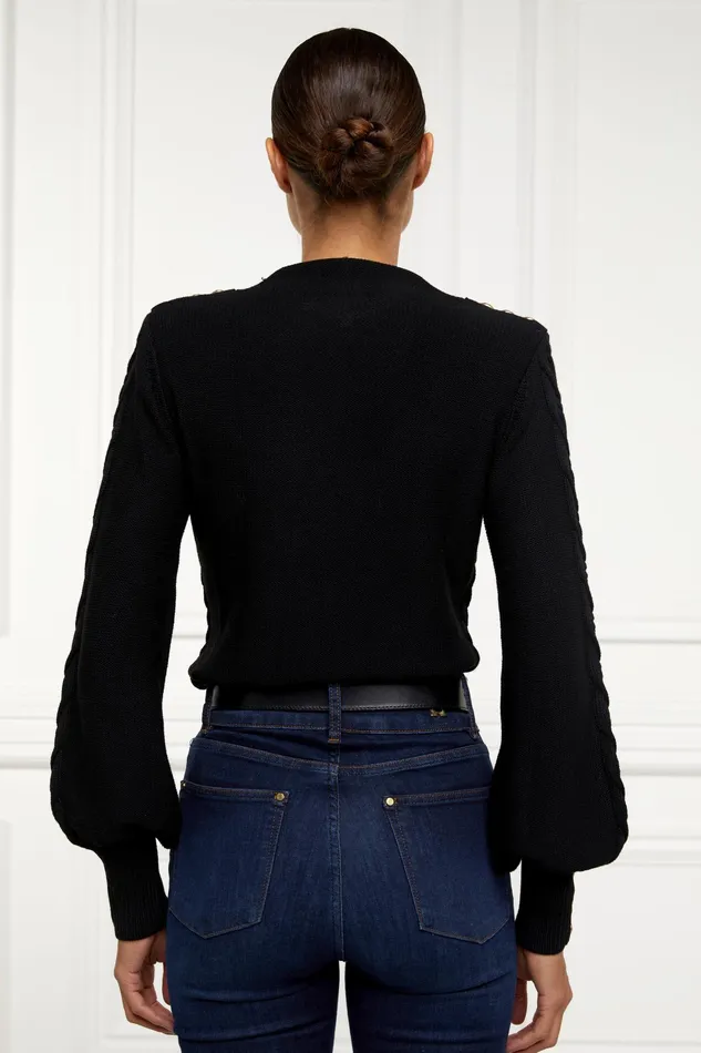 Holland Cooper Rachel Knit Black Women Knitwear Holland Cooper Rachel Knit Black Women Knitwear