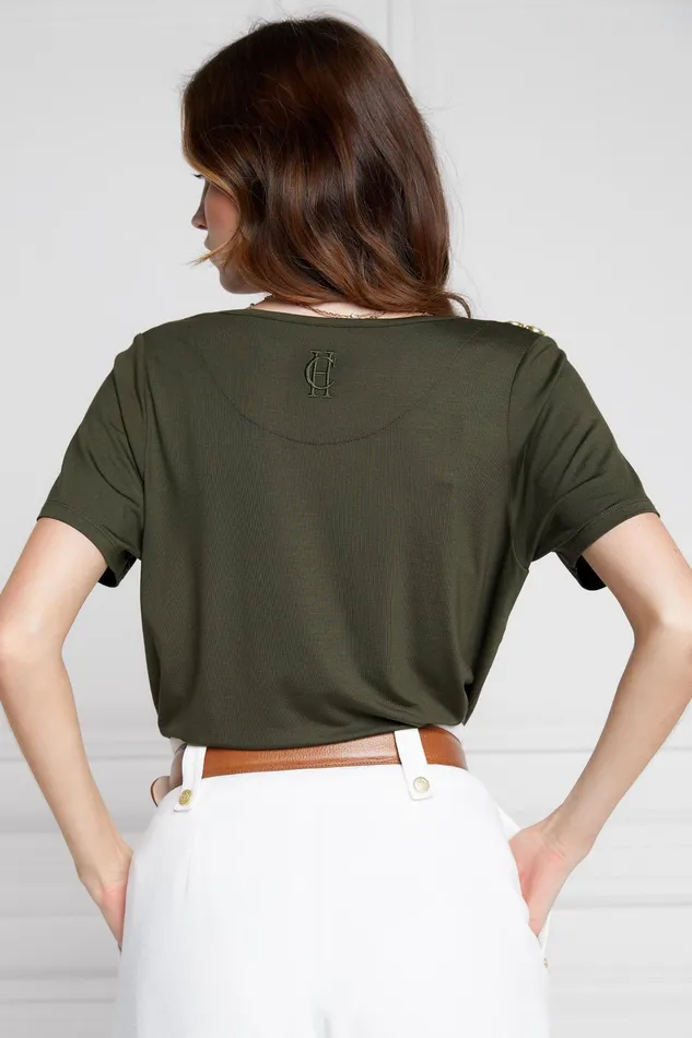 Holland Cooper Relax Fit VNeck Tee Women Tops Holland Cooper Relax Fit VNeck Tee Women Tops