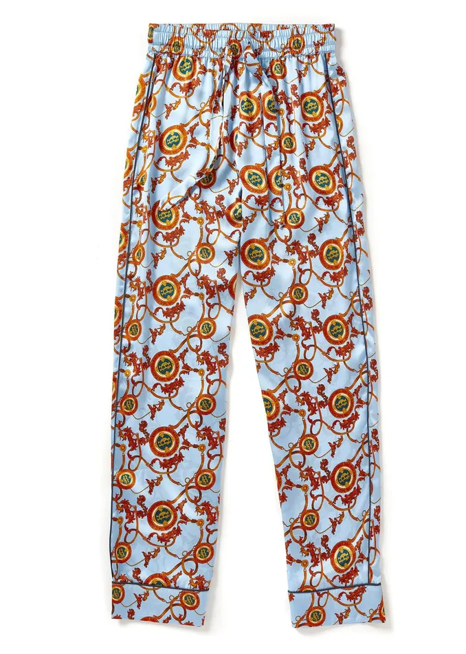 Holland Cooper Silk Pyjama Trouser Sky Blue Women Sleepwear