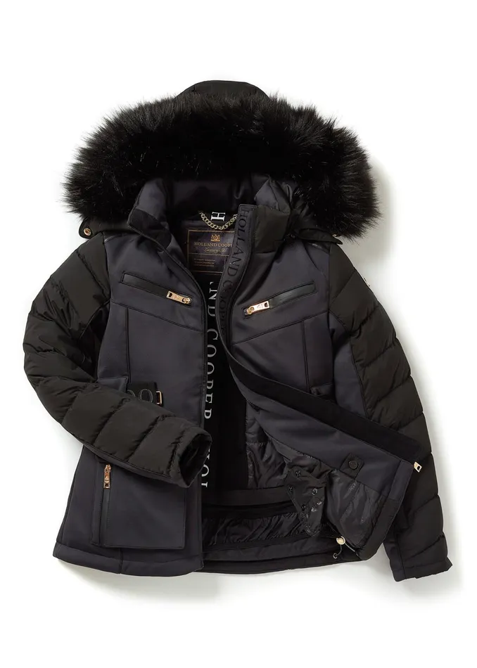 Holland Cooper Ski Jacket Black Women Salopettes