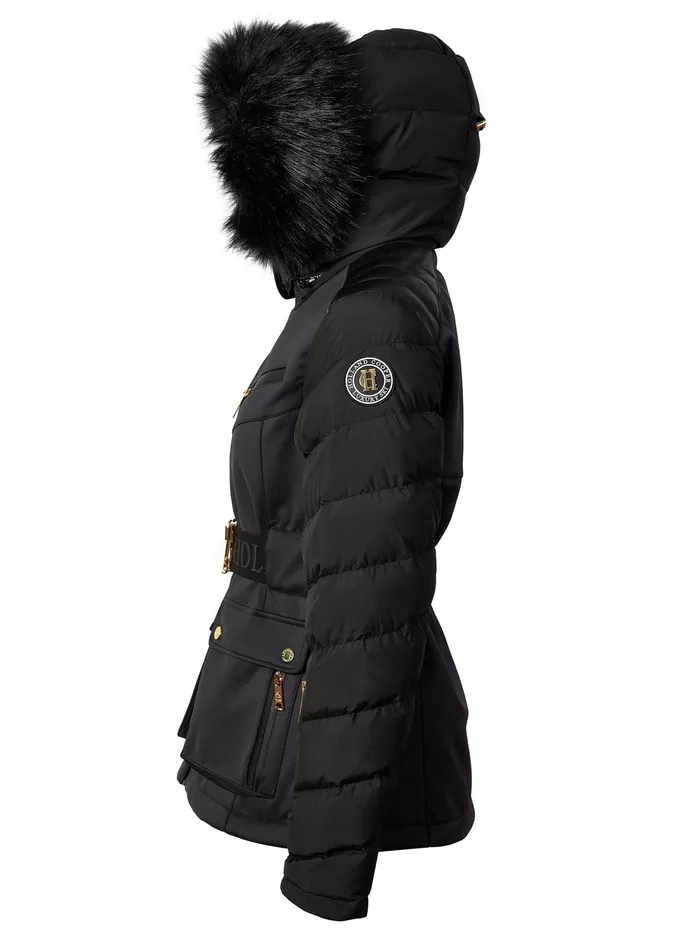 Holland Cooper Ski Jacket Black Women Salopettes