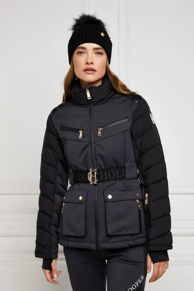 Holland Cooper Ski Jacket Black Women Salopettes