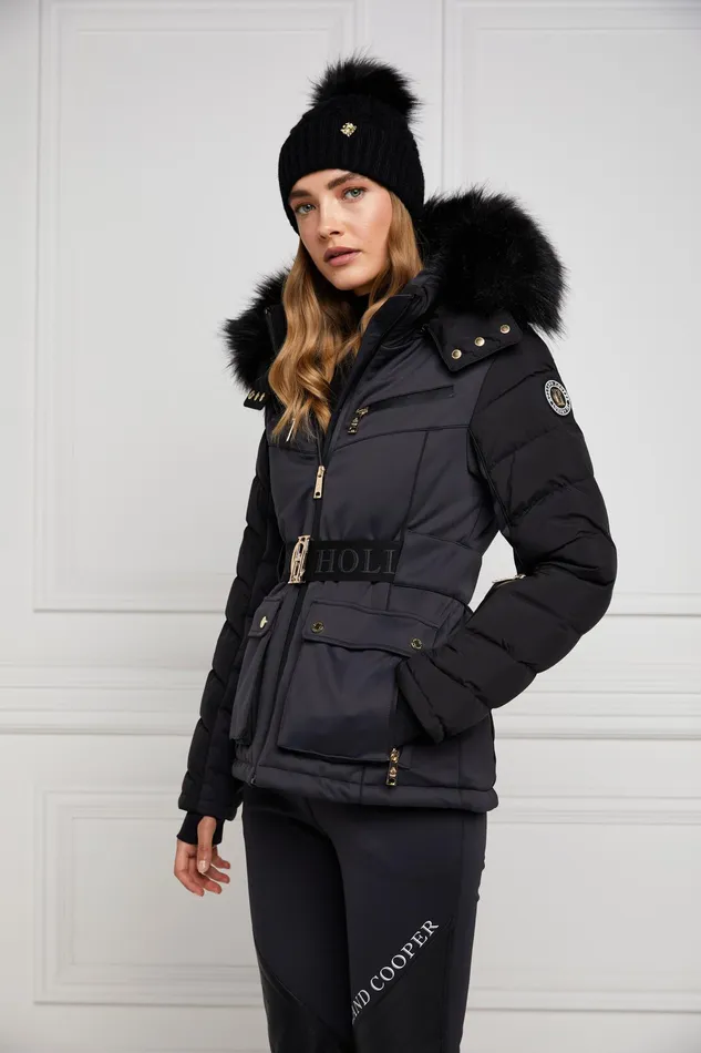 Holland Cooper Ski Jacket Black Women Salopettes