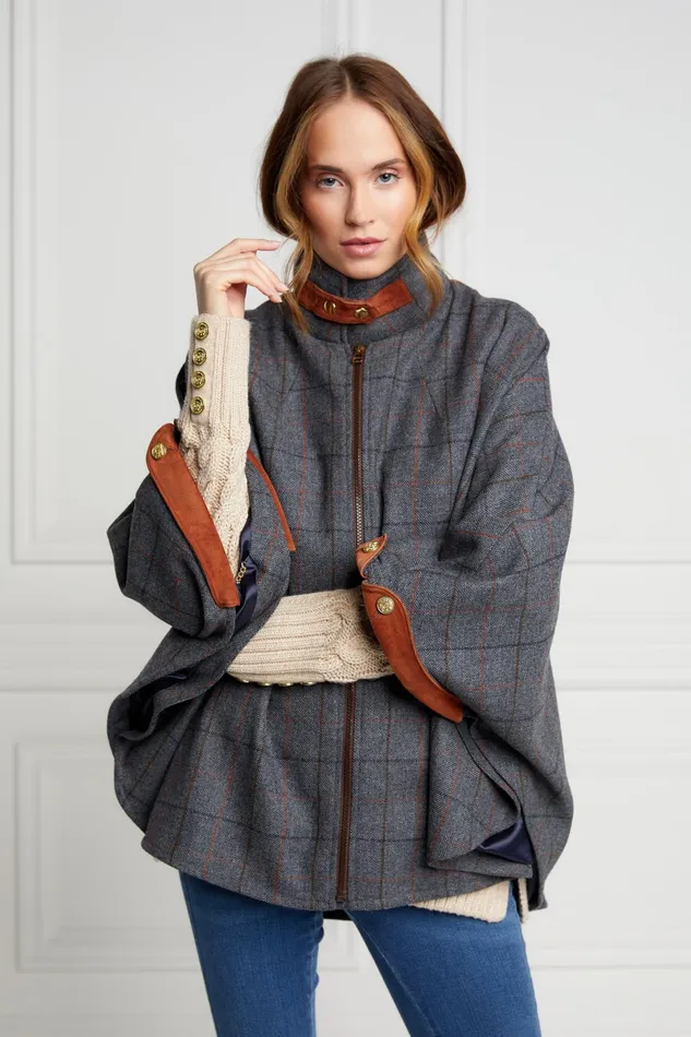 Holland Cooper The Classic Cape Mid Blue Check Women Tailoring