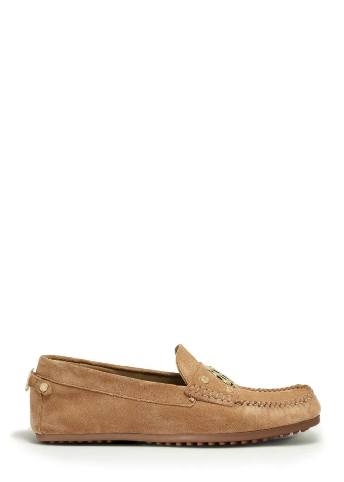 Holland Cooper The Driving Loafer Taupe Women Loafers