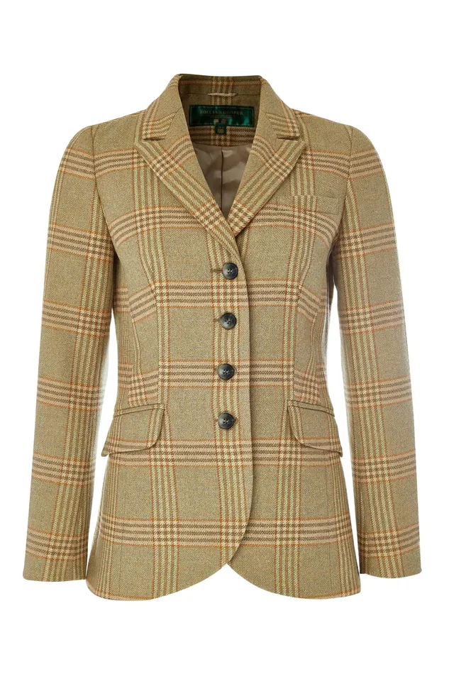 Holland Cooper Tweed Riding Jacket Leveret Women Tailoring