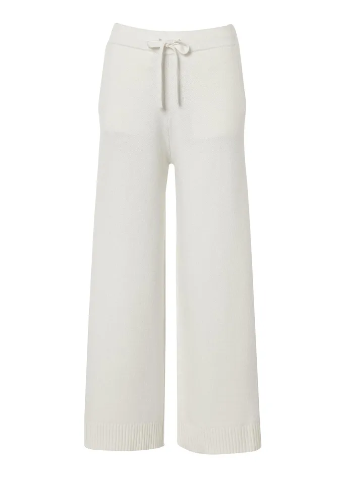 Holland Cooper Verbier Wide Leg Pant Natural Women Trousers