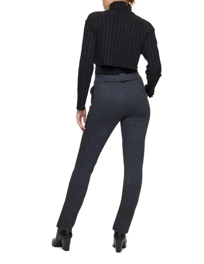 Hue Herringbone PullOn Trouser Grey Women Trousers
