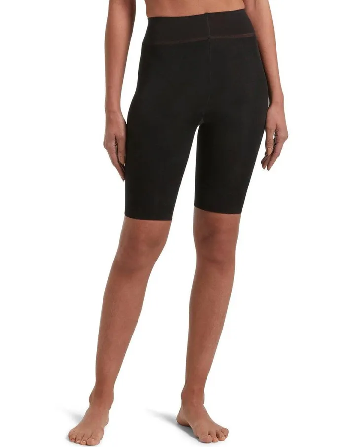 Hue Smoothing Slip Short Black Women Shorts and Skirts