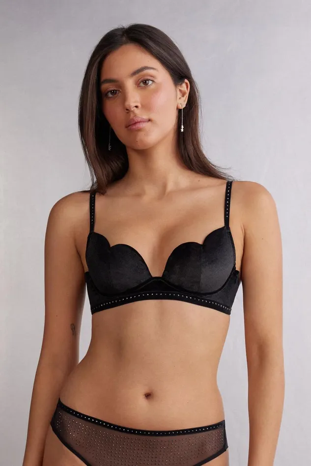 Intimissimi Balconette Women After Midnight Padded Balconette Bra Black 019 8211 Black Intimissimi Balconette Women After Midnight Padded Balconette Bra Black 019 8211 Black