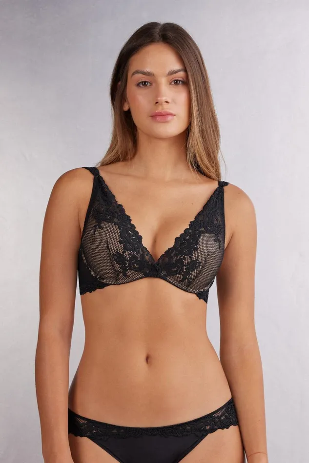 Intimissimi Balconette Women Pretty Flowers Giorgia Balconette Bra Black 019 8211 Black Intimissimi Balconette Women Pretty Flowers Giorgia Balconette Bra Black 019 8211 Black