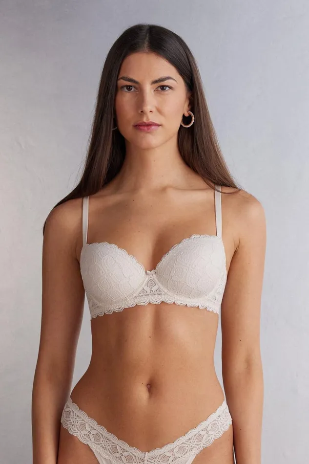 Intimissimi Balconette Women Sofia Balconette Bra In Lace Natural 2280 8211 Avorio Crema Intimissimi Balconette Women Sofia Balconette Bra In Lace Natural 2280 8211 Avorio Crema