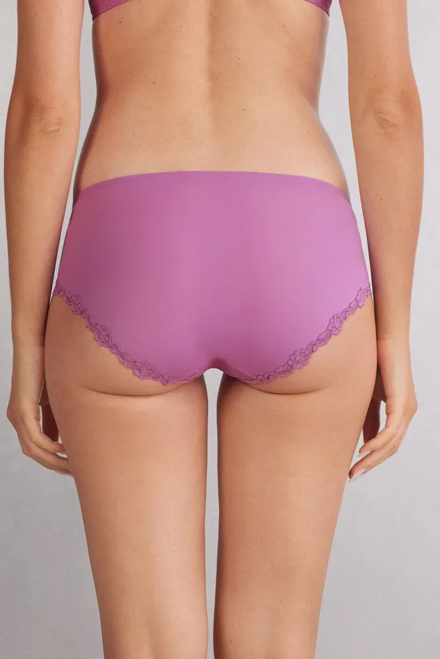 Intimissimi Bikini Panties Women In Full Bloom Tulle Panties Pink 343j 8211 Bright Violet