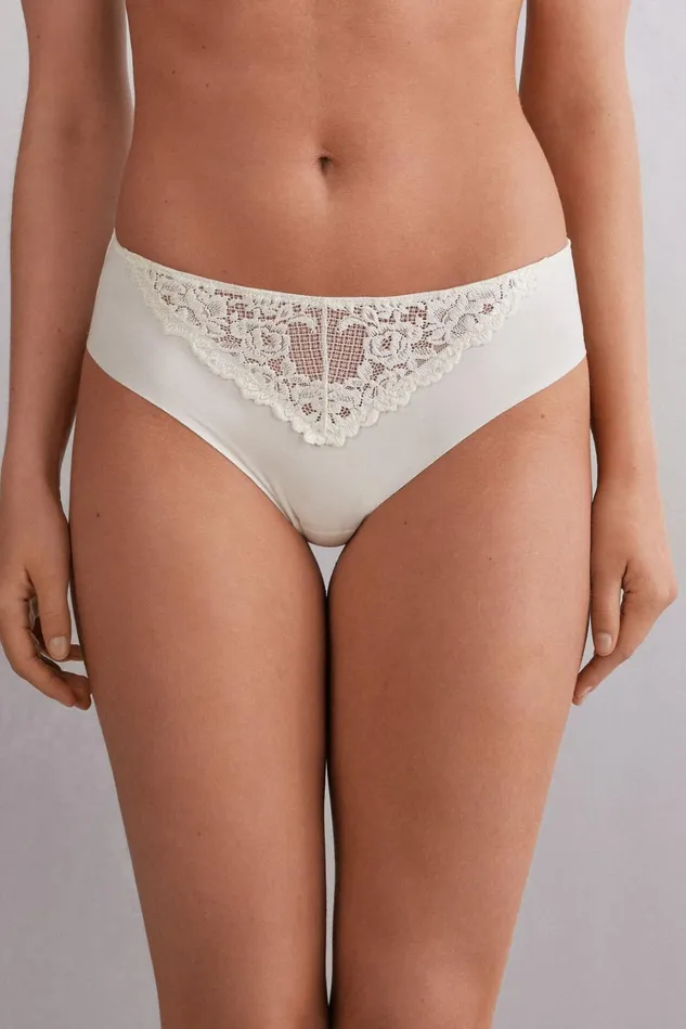 Intimissimi Bikini Panties Women Pretty Flowers Seamless Cotton Panties Ivory 2127 8211 Talc White Intimissimi Bikini Panties Women Pretty Flowers Seamless Cotton Panties Ivory 2127 8211 Talc White