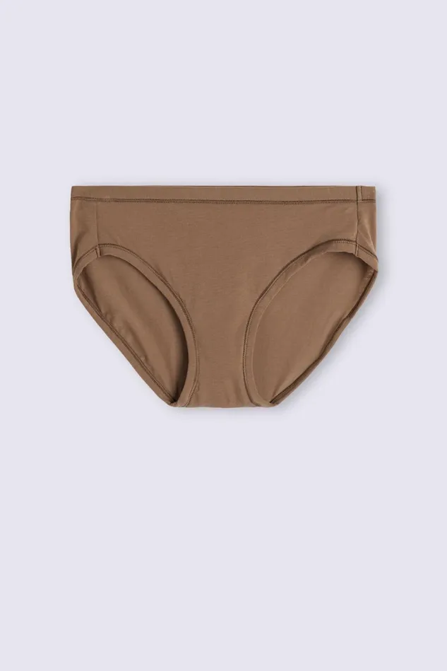 Intimissimi Bikini Panties Women Ultralight Cotton Panties Natural 502i 8211 Caramel