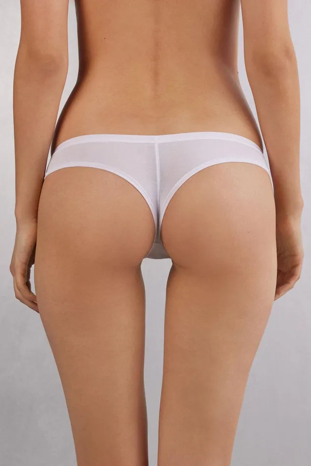 Intimissimi Brazilian Cut Women Cotton Brazilian White 001 8211 White
