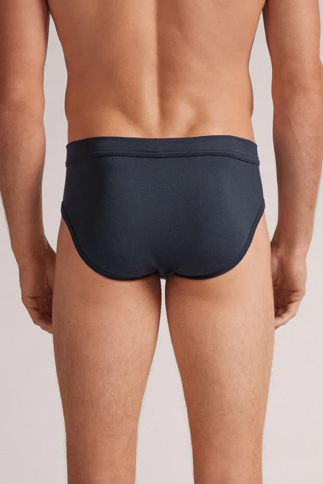 Intimissimi Briefs Men Soft Silk Briefs Blue 800 8211 Blu Notte