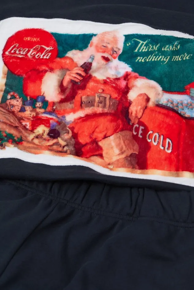 Intimissimi Long Pajamas Men Vintage CocaCola Cotton Full Length Pajamas Blue 800 8211 Blu Notte