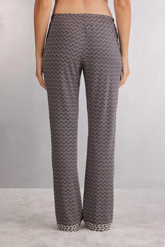 Intimissimi Long Pajamas Women Little Talks Modal Pants Floral 780j 8211 Stampa Littlle Talks