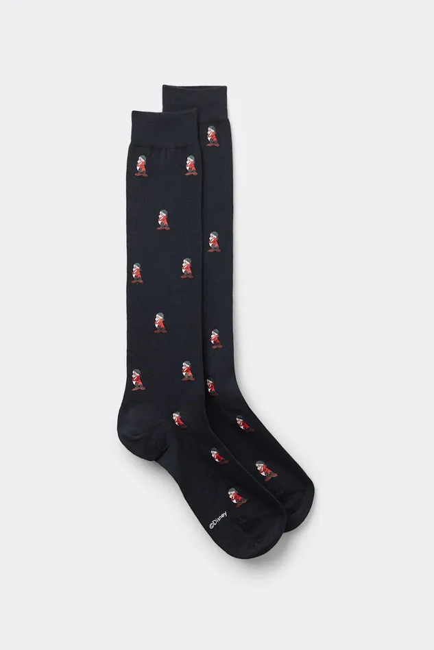 Intimissimi Long Socks Men Grumpy Disney Soft Cotton Knee Socks Print 725j 8211 Blu Scuro Stampa Brontolo Intimissimi Long Socks Men Grumpy Disney Soft Cotton Knee Socks Print 725j 8211 Blu Scuro Stampa Brontolo