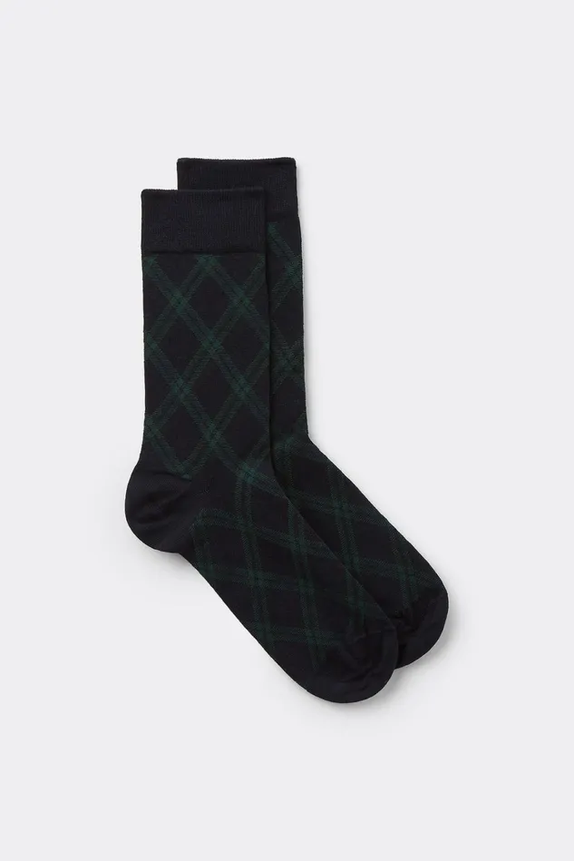 Intimissimi Short Socks Men Patterned Soft Cotton Short Socks Multicolor 733j 8211 Check Blu Scuroverde Intimissimi Short Socks Men Patterned Soft Cotton Short Socks Multicolor 733j 8211 Check Blu Scuroverde