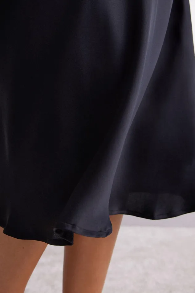 Intimissimi Slips Babydolls Women MidiLength Slip In Silk Black 019 8211 Black