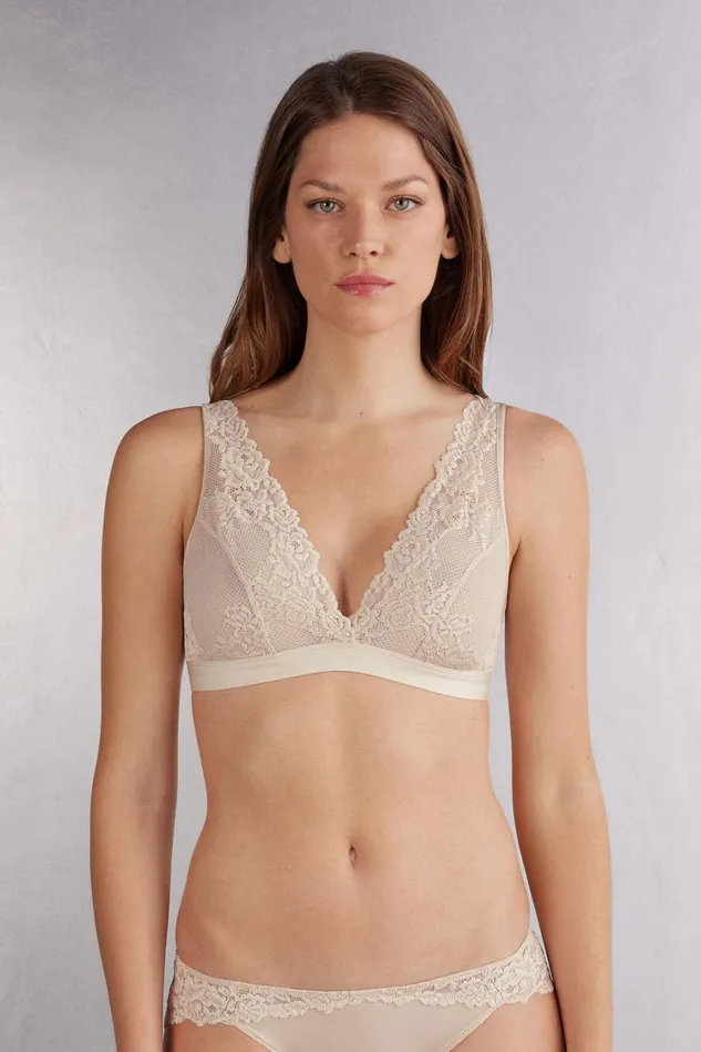 Intimissimi Triangle Women Pretty Flowers Lara Triangle Bra Natural 2280 8211 Avorio Crema Intimissimi Triangle Women Pretty Flowers Lara Triangle Bra Natural 2280 8211 Avorio Crema