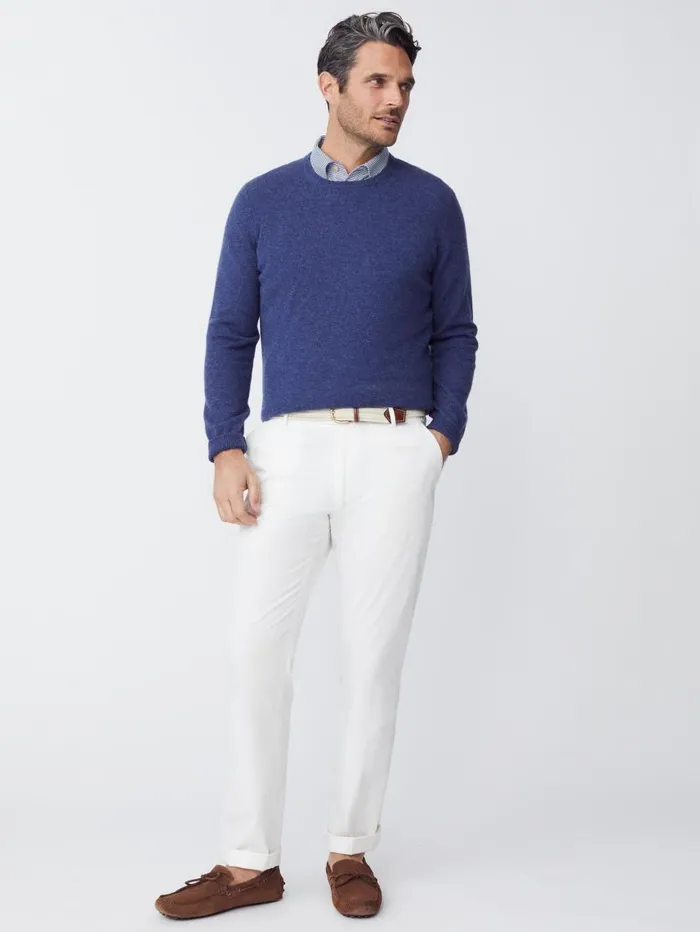 JMcLaughlin Caldwell Cashmere Sweater Dark Denim Men Sweaters JMcLaughlin Caldwell Cashmere Sweater Dark Denim Men Sweaters