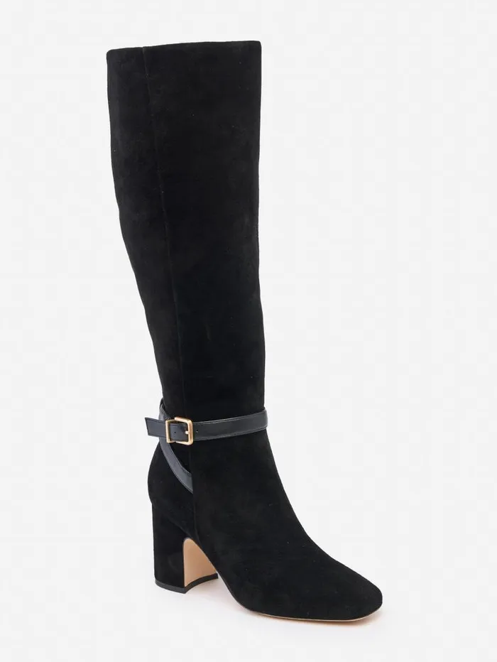 JMcLaughlin Gaia Suede Boots Black Women Boots