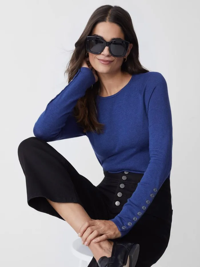 JMcLaughlin Jamey Sweater Denim Blue Women Sweaters
