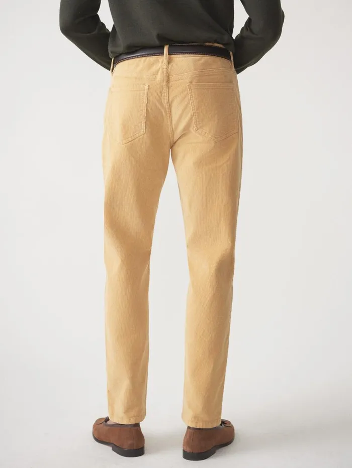 JMcLaughlin Parker 5Pocket Straight Pants In Italian Stretch Cord Ochre Men Pants JMcLaughlin Parker 5Pocket Straight Pants In Italian Stretch Cord Ochre Men Pants