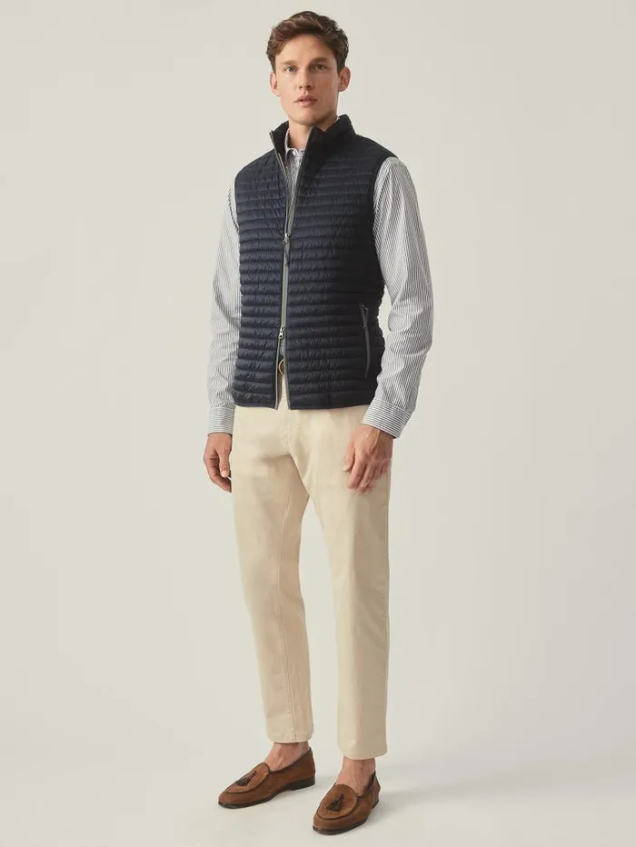 JMcLaughlin Traveler Quilted Vest Navy Men Jackets and Outerwear JMcLaughlin Traveler Quilted Vest Navy Men Jackets and Outerwear