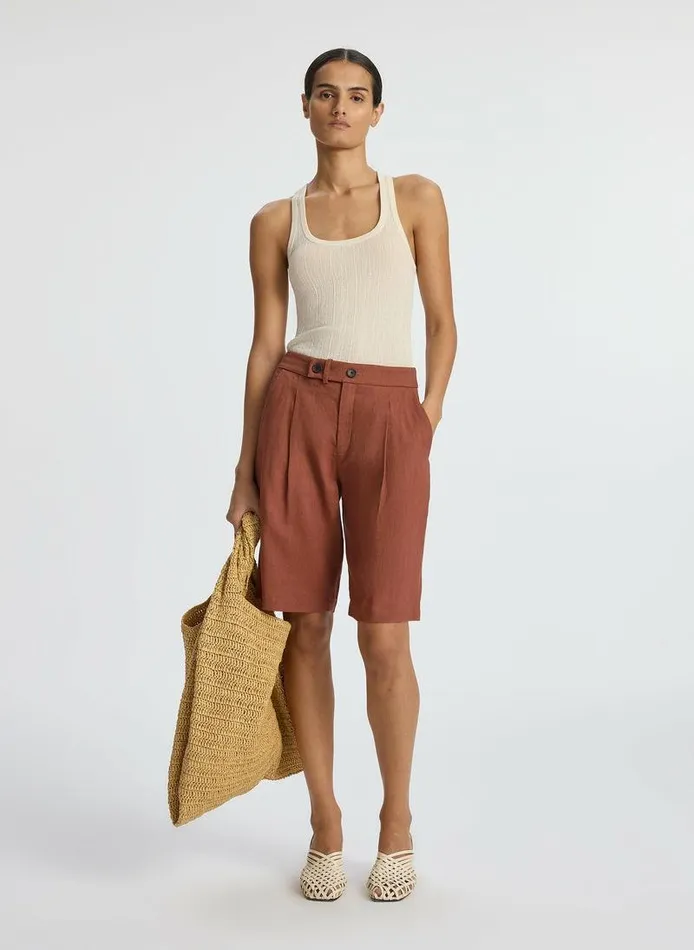 Jackets and Coats Women ALC Nico Linen Short Sequoia