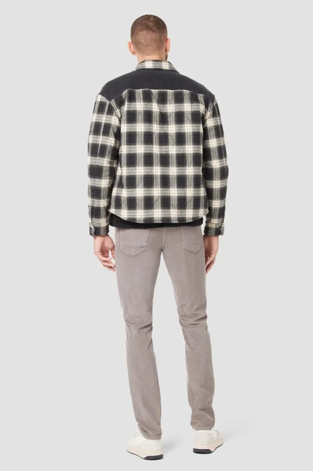 Jackets and Outerwear Men Hudson Jeans Padded Long Sleeve Jacket Black White Check Jackets and Outerwear Men Hudson Jeans Padded Long Sleeve Jacket Black White Check