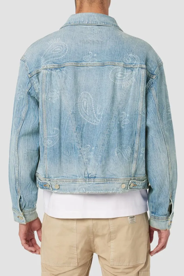Jackets and Outerwear Men Hudson Jeans Trucker Jacket Bandana Jackets and Outerwear Men Hudson Jeans Trucker Jacket Bandana