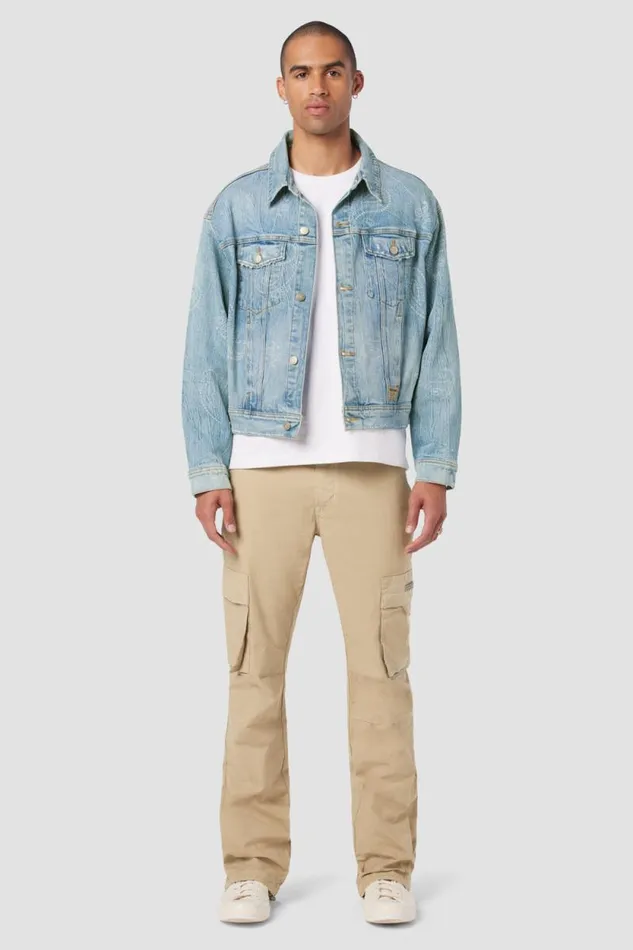 Jackets and Outerwear Men Hudson Jeans Trucker Jacket Bandana Jackets and Outerwear Men Hudson Jeans Trucker Jacket Bandana