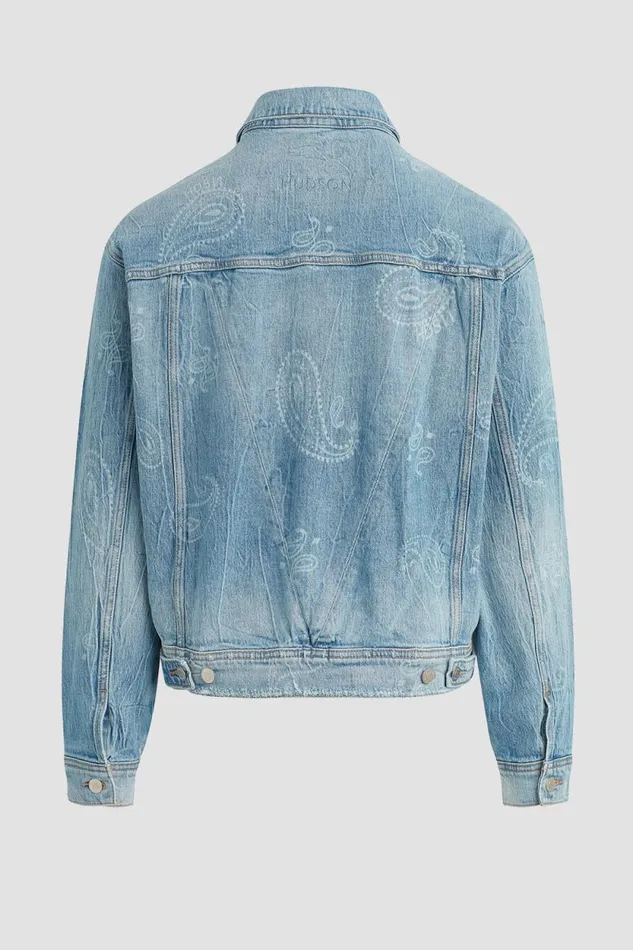 Jackets and Outerwear Men Hudson Jeans Trucker Jacket Bandana Jackets and Outerwear Men Hudson Jeans Trucker Jacket Bandana