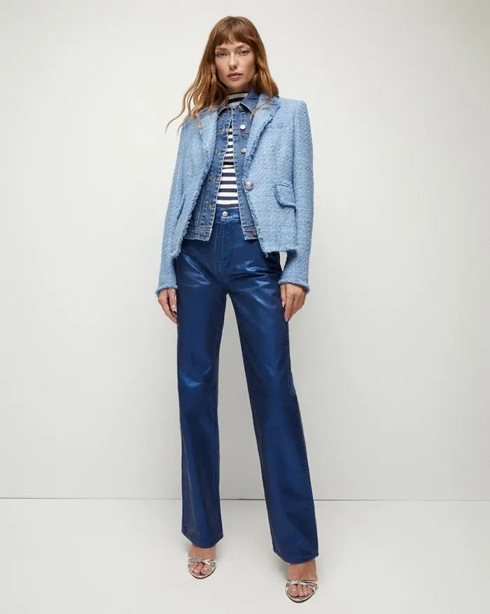 Jackets and Outerwear ShopJackets Veronica Beard Hosanna Tweed Dickey Jacket Skylight