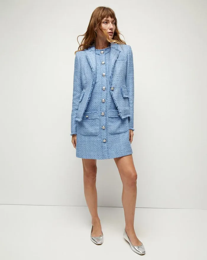 Jackets and Outerwear ShopJackets Veronica Beard Hosanna Tweed Dickey Jacket Skylight