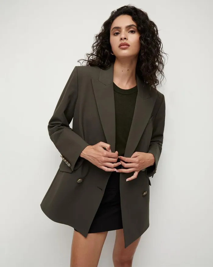 Jackets and Outerwear ShopJackets Veronica Beard Hutchinson Boyfriend Dickey Jacket Black