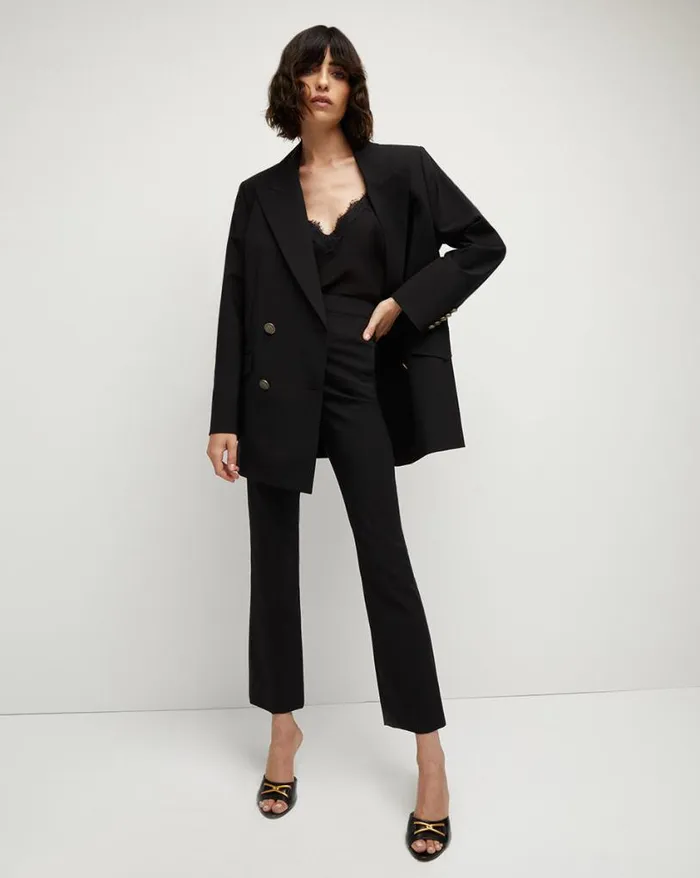 Jackets and Outerwear ShopJackets Veronica Beard Hutchinson Boyfriend Dickey Jacket Black