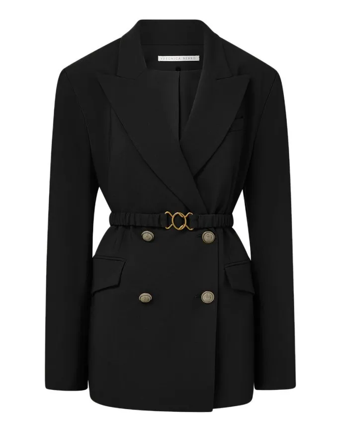 Jackets and Outerwear ShopJackets Veronica Beard Hutchinson Boyfriend Dickey Jacket Black