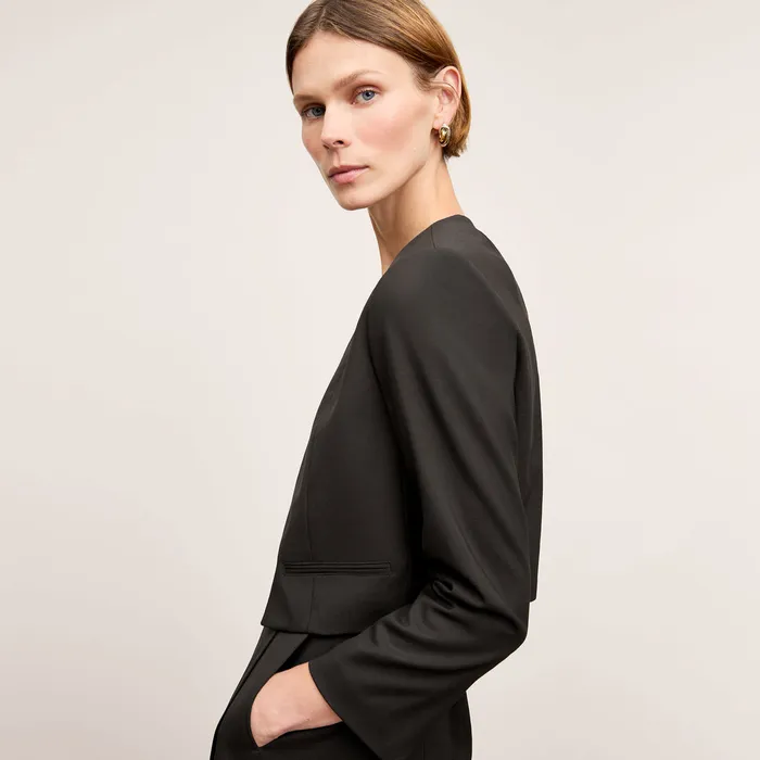 Jackets The Neale Jacket 8211 Wool Twill Black M M LaFleur Women