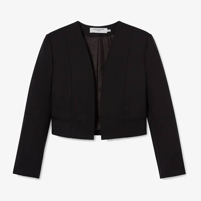 Jackets The Neale Jacket 8211 Wool Twill Black M M LaFleur Women