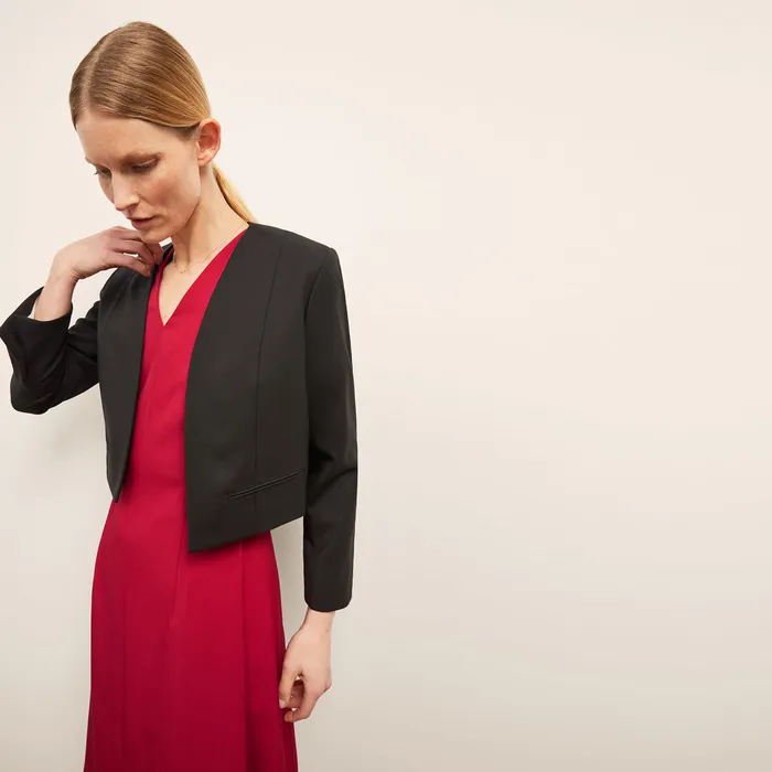 Jackets The Neale Jacket 8211 Wool Twill Black M M LaFleur Women