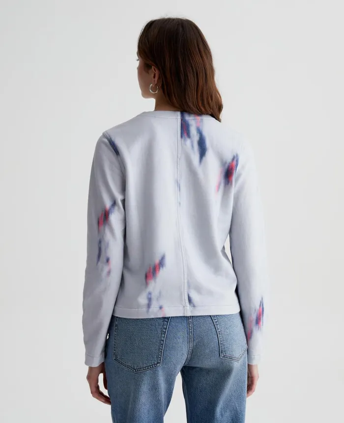 Jacquelyn Cardigan Ikat Brush Blue Multi Women AG Jeans Tops and Shirts Jacquelyn Cardigan Ikat Brush Blue Multi Women AG Jeans Tops and Shirts