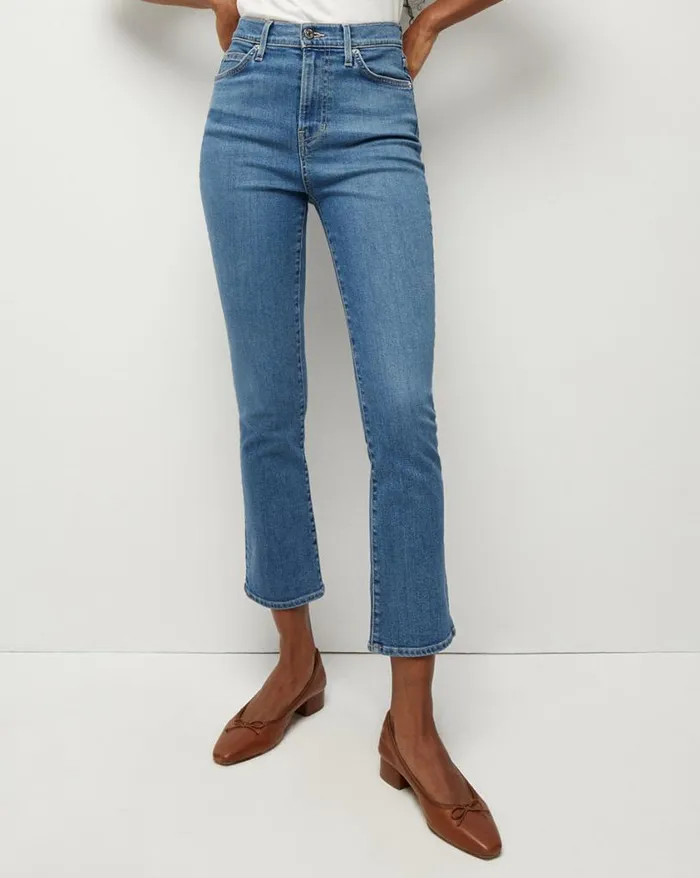 Jeans Shop Veronica Beard Carly KickFlare Jean Bright Lakeshore