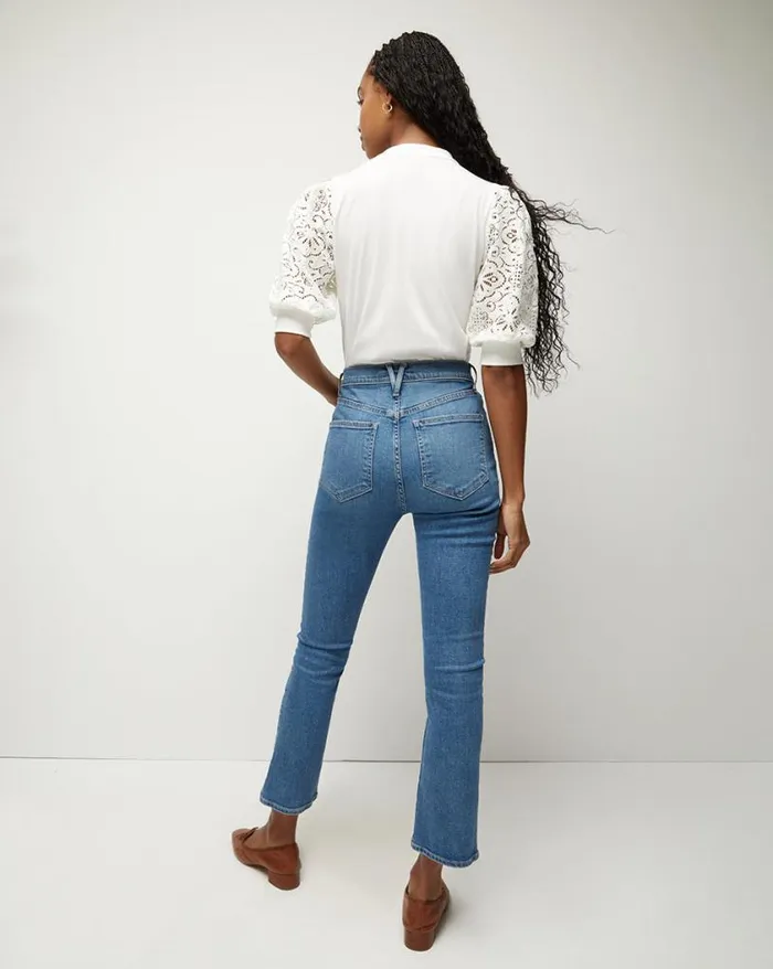Jeans Shop Veronica Beard Carly KickFlare Jean Bright Lakeshore