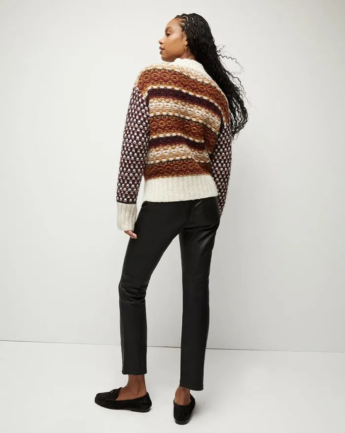 Jeans Shop Veronica Beard Carly KickFlare Leather Pant Black